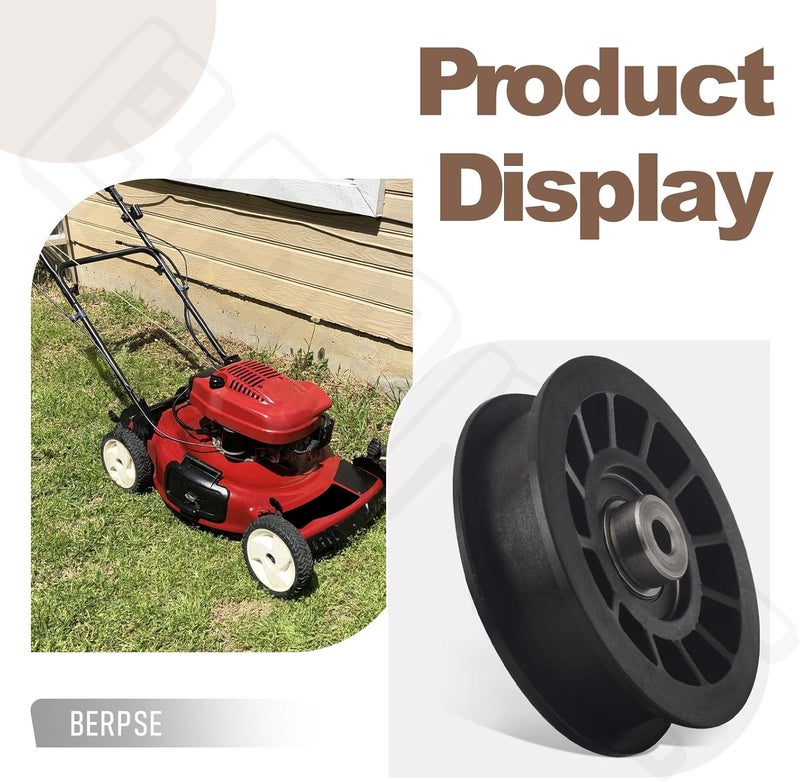 BERPSE 110-6775 280-469 Flat Idler Pulley Compatible with Toro TimeCutters Lawn Mower Z4200, Z4202, Z4220, Z4235, Z5000 Z5020, Z5030, Z5035, Z5040, 23510, 33510, 71254, 71255, 725058046, 725058056 - Image 4